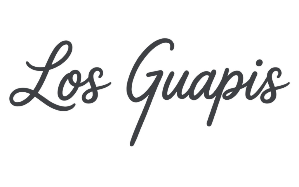 los guapis tipografía oscura